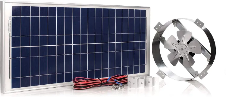 Top Solar-Powered Fans for Summer Cooling in India (2025) 1 Amtrak Solar Attic Fan Solar Tiger