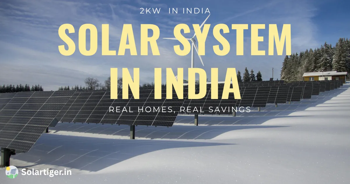 2kW Solar System Price in India