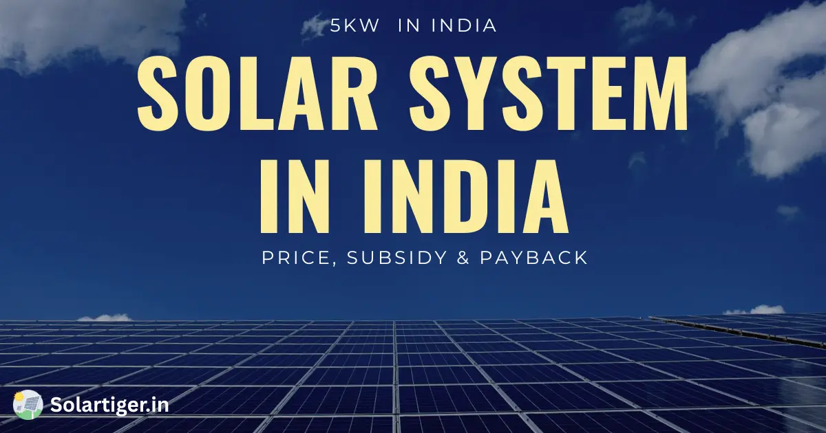 5kW Solar System in India