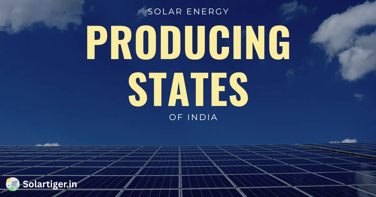 Solar Energy Producing States of India